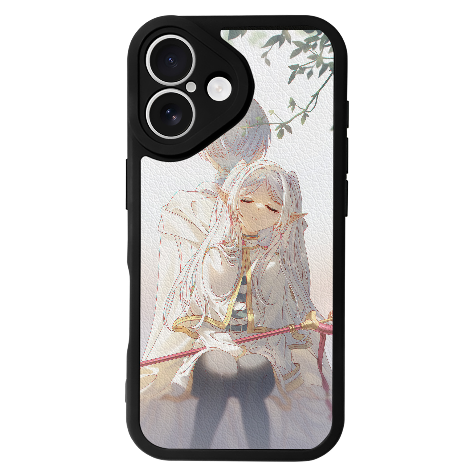 （画像用） 葬送のフリーレン Frieren 【iPhone 16シリーズ対応】シリコンスマホケース（レザー調） 材質：シリコン